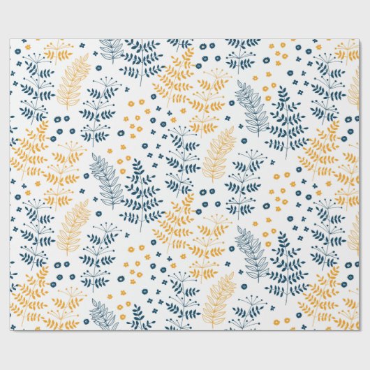 Blumenmuster Geschenkpapier (Flach)