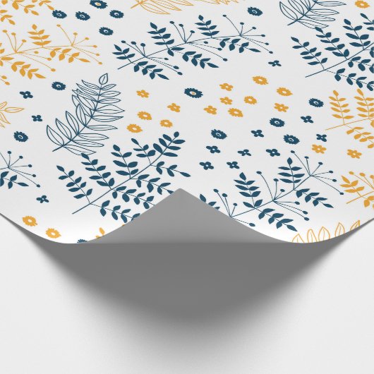 Blumenmuster Geschenkpapier (Ecke)
