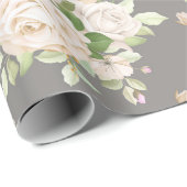 Blumenmuster Geschenkpapier (Rolleneckpunkt)
