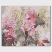 Blumenmuster Geschenkpapier (Flach)