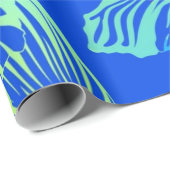 Blumenmuster Geschenkpapier (Rolleneckpunkt)