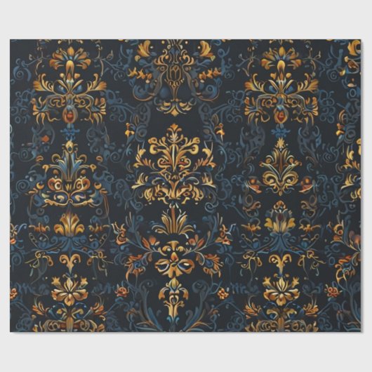 Blumenmuster Geschenkpapier (Flach)