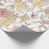Blumenmuster Geschenkpapier (Ecke)