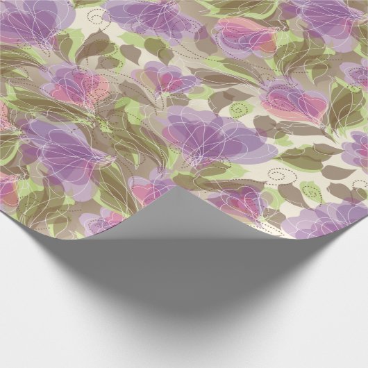 Blumenmuster Geschenkpapier (Ecke)