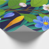 Blumenmuster Geschenkpapier (Ecke)