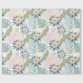Blumenmuster-Geschenkpapier Geschenkpapier (Flach)