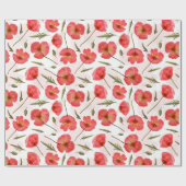 Blumenmuster-Geschenkpapier Geschenkpapier (Flach)