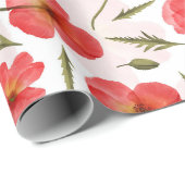Blumenmuster-Geschenkpapier Geschenkpapier (Rolleneckpunkt)