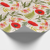 Blumenmuster-Geschenkpapier Geschenkpapier (Ecke)