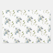 Blumenmuster Geschenkpapier Set (Vorderseite)