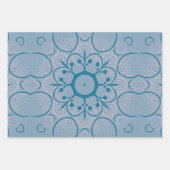 Blumenmuster Geschenkpapier Set (Vorderseite 3)