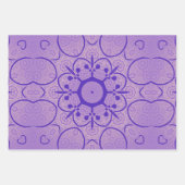 Blumenmuster Geschenkpapier Set (Vorderseite 2)