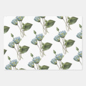 Blumenmuster Geschenkpapier Set (Vorderseite 2)