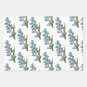 Blumenmuster Geschenkpapier Set (Vorderseite)