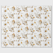 Blumenmuster-Geschenkpapierbögen Geschenkpapier (Flach)
