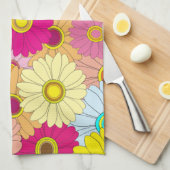 Blumenmuster Geschirrtuch (Viertel Falte)