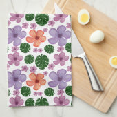 Blumenmuster  geschirrtuch (Viertel Falte)