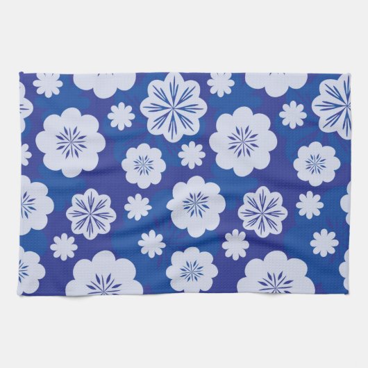 Blumenmuster Geschirrtuch (Horizontal)