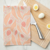 Blumenmuster Geschirrtuch (Viertel Falte)