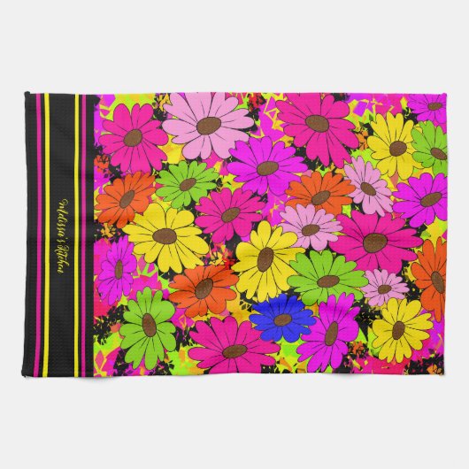 Blumenmuster Geschirrtuch (Horizontal)