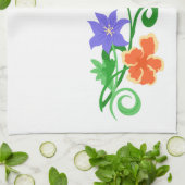 Blumenmuster Geschirrtuch (Gefaltet)