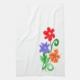 Blumenmuster Geschirrtuch