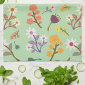 Blumenmuster Geschirrtuch (Gefaltet)