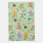 Blumenmuster Geschirrtuch (Vertikal)