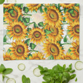 Blumenmuster Geschirrtuch (Gefaltet)