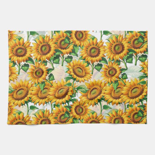 Blumenmuster Geschirrtuch (Horizontal)