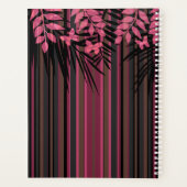 Blumenmuster, gestreift, Retro Planer (Rückseite)