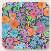Blumenmuster Getränkeuntersetzer (Vorderseite)