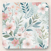 Blumenmuster Getränkeuntersetzer (Vorderseite)