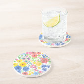 Blumenmuster Getränkeuntersetzer (Seite)