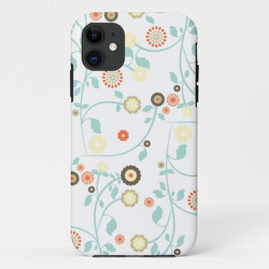 Blumenmuster girly Chic Mod der Frühlings-Blumen Case-Mate iPhone Hülle (Rückseite)
