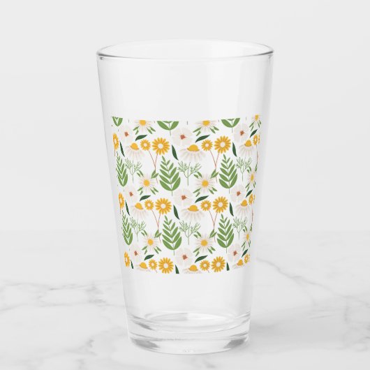 Blumenmuster Glas (Vorderseite)