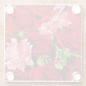 Blumenmuster  glasuntersetzer (Rückseite)