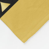 Blumenmuster Golddoodle-Rose personalisierter Name Fleecedecke (Ecke)