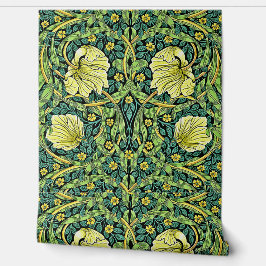 Blumenmuster Golden Tulip Pimpernel und Foliage Tapete