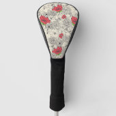 Blumenmuster Golf Headcover (Vorderseite)