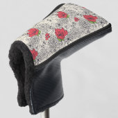 Blumenmuster Golf Headcover (3/4 Vorderseite)
