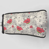 Blumenmuster Golf Headcover (Vorderseite)