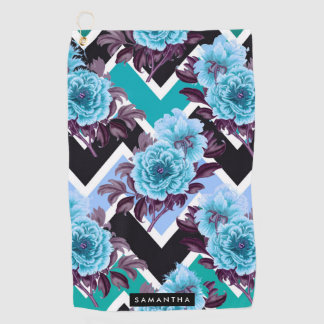 Blumenmuster Golfhandtuch