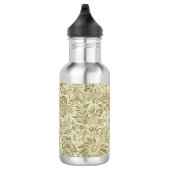 Blumenmuster Green Sage Antike Damaskus Edelstahlflasche (Rechts)