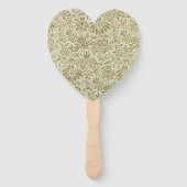 Blumenmuster Green Sage Antike Damaskus Fächer (Rückseite)