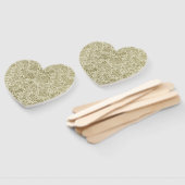 Blumenmuster Green Sage Antike Damaskus Fächer (Non-assembled)