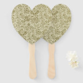 Blumenmuster Green Sage Antike Damaskus Fächer (Vorne und Hinten)