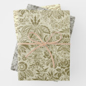 Blumenmuster Green Sage Antike Damaskus Geschenkpapier Set (Beispiel)