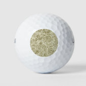 Blumenmuster Green Sage Antike Damaskus Golfball (Vorderseite)