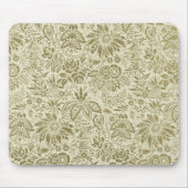 Blumenmuster Green Sage Antike Damaskus Mousepad (Vorne)